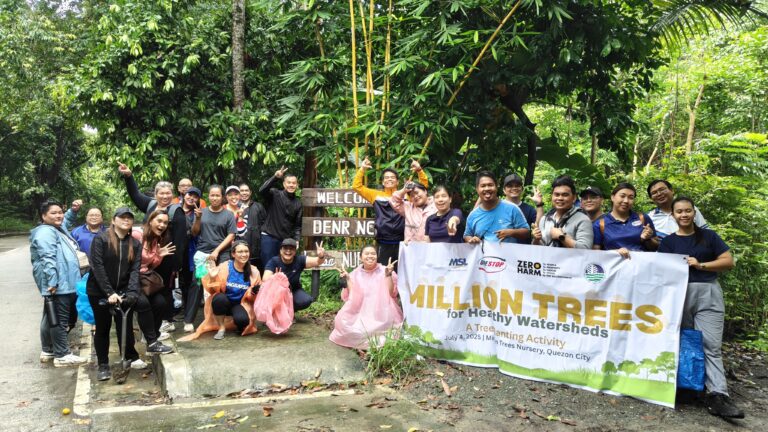 OLSI team came in full force for their tree planting activity at the Million Trees Nursery in Quezon City on July 4, 2025.